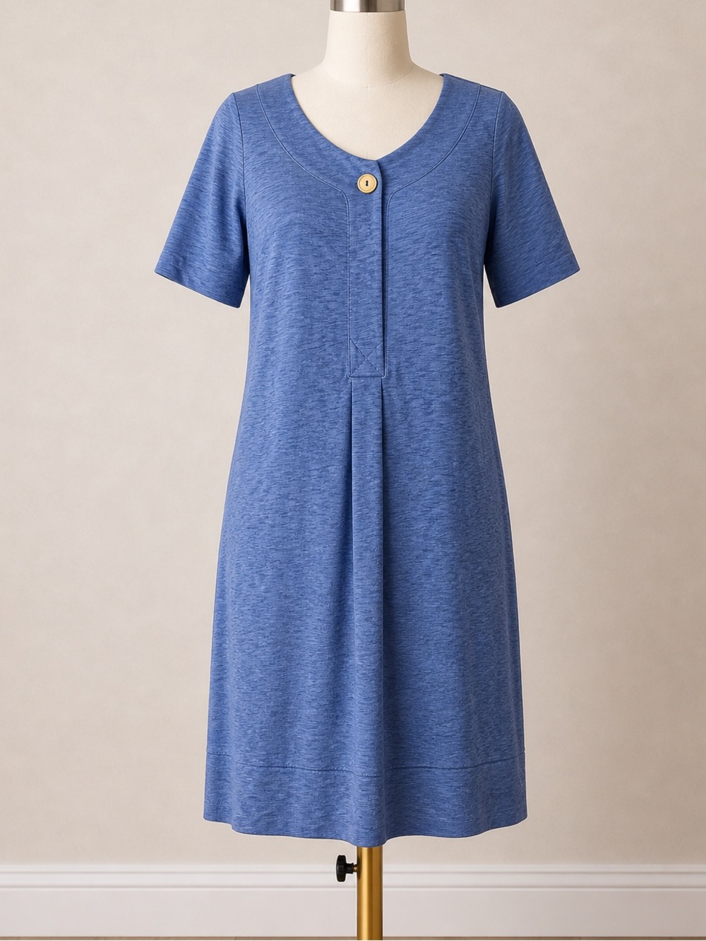 THE TERRITORY AHEAD Cotton Shift Dress M Casual Knit Athleisure Coastal Beach